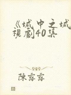 《城中之城》电视剧40集