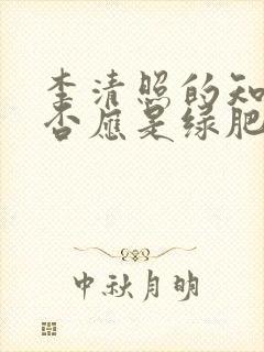 李清照的知否知否应是绿肥红瘦是什么意思