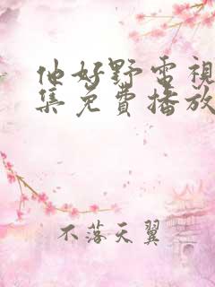 他好野电视剧全集免费播放