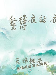 红楼夜话 夜雨惊荷