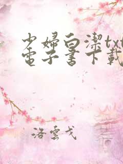 少妇白洁txt电子书下载