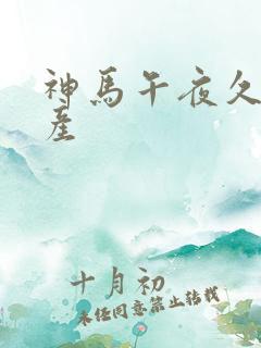神马午夜久久国产