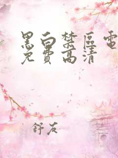 黑白禁区电视剧免费高清