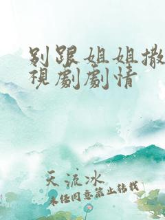 别跟姐姐撒野电视剧剧情