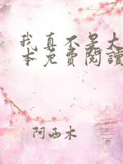 我真不是大佬全本免费阅读