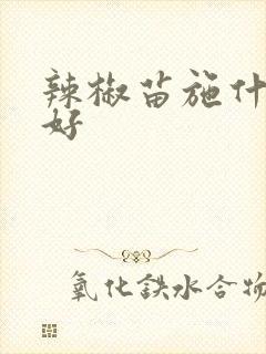 辣椒苗施什么肥好