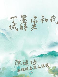 丁墨你和我的倾城时光