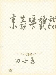 重生暖婚甜入骨小说下载txt