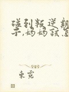 碰到叛逆期的孩子,妈妈该怎么办