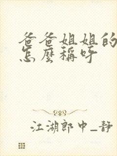 爸爸姐姐的丈夫怎么称呼