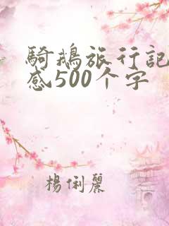 骑鹅旅行记读后感500个字
