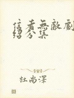 信者无敌剧情介绍分集