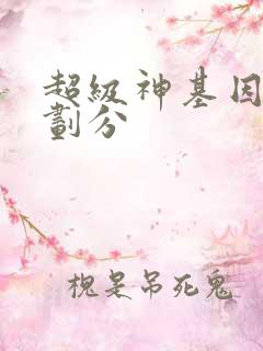 超级神基因实力划分