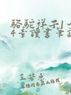 骆驼祥子1～24章读书笔记