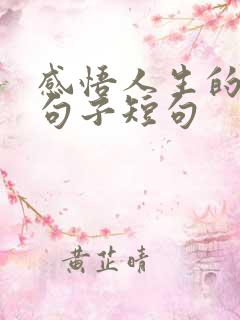 感悟人生的经典句子短句