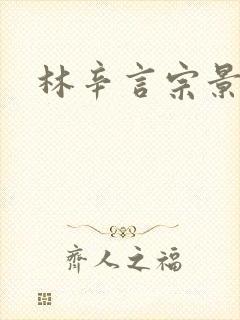 林辛言宗景灏