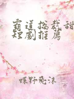 霸道总裁甜宠小短剧推荐