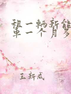 租一辆新能源汽车一个月多少钱 租一辆新能源汽车一个月多少钱