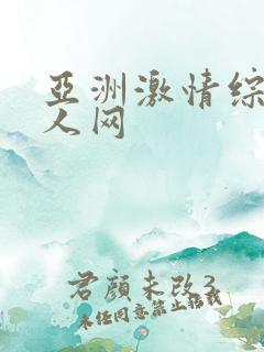 亚洲激情综合成人网