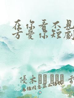 在你看不见的地方爱你短剧100集