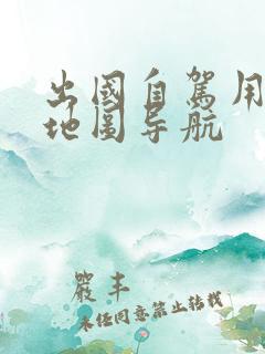 出国自驾用什么地图导航