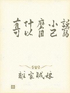 有什么小说软件可以自己写