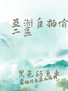 亚洲自拍偷拍第二区
