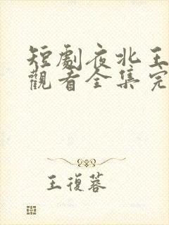短剧夜北王免费观看全集完整版