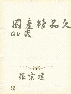 国产精品久久久av爽