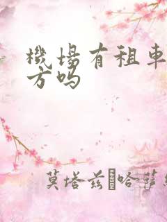 机场有租车的地方吗