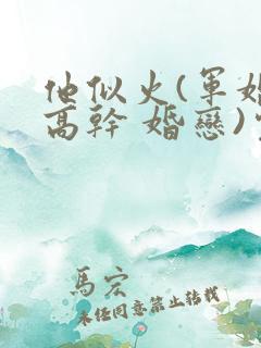 他似火(军婚 高干 婚恋)完结