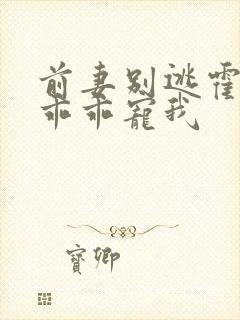 前妻别逃霍先生乖乖宠我