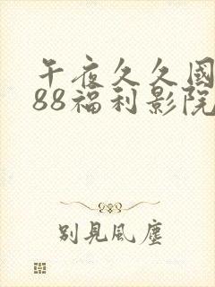 午夜久久国产888福利影院