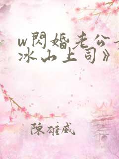 w闪婚老公竟是冰山上司》
