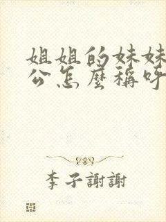 姐姐的妹妹的老公怎么称呼