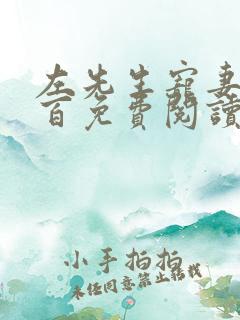 左先生宠妻百分百免费阅读