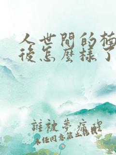 人世间的楠楠最后怎么样了
