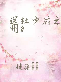 送杜少府之任蜀州》