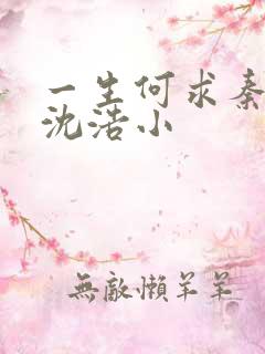 一生何求秦菲雪沈浩小