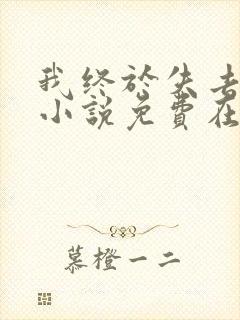 我终于失去了你小说免费在线阅读