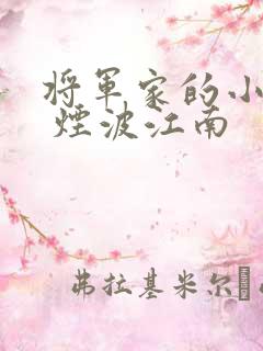 将军家的小娘子 烟波江南