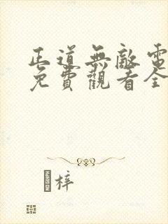 正道无敌电视剧免费观看全集完整版