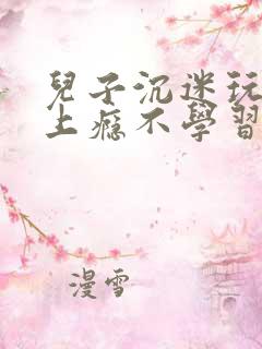 儿子沉迷玩游戏上瘾不学习怎么办