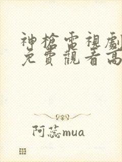 神枪电视剧全集免费观看高清