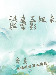 洪爽三级未删减版电影