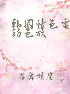 韩国情色电影爱的色放