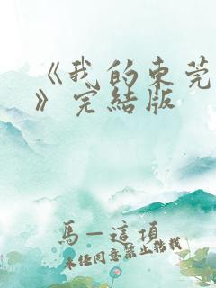 《我的东莞姐姐》完结版