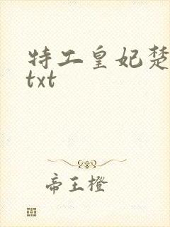 特工皇妃楚乔传txt