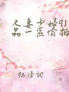 人妻少妇91精品一区偷拍