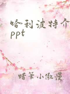 哈利波特介绍的ppt